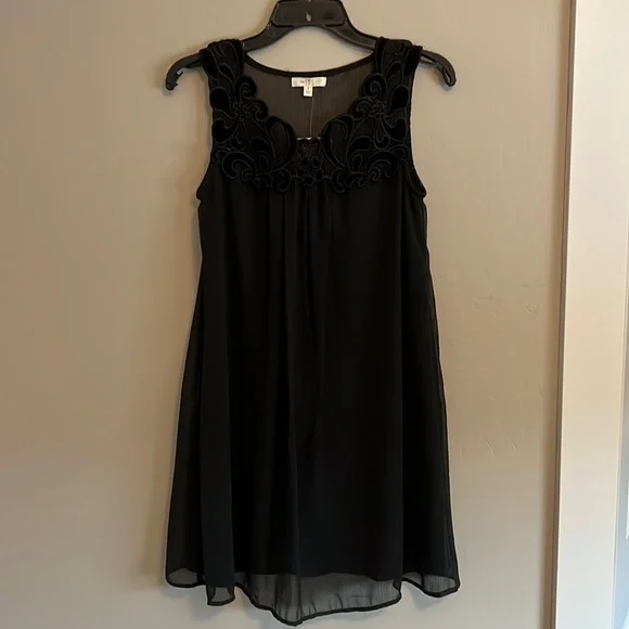 love fire black lace dress Must Be Love Lace Mini Dress Black main image 1